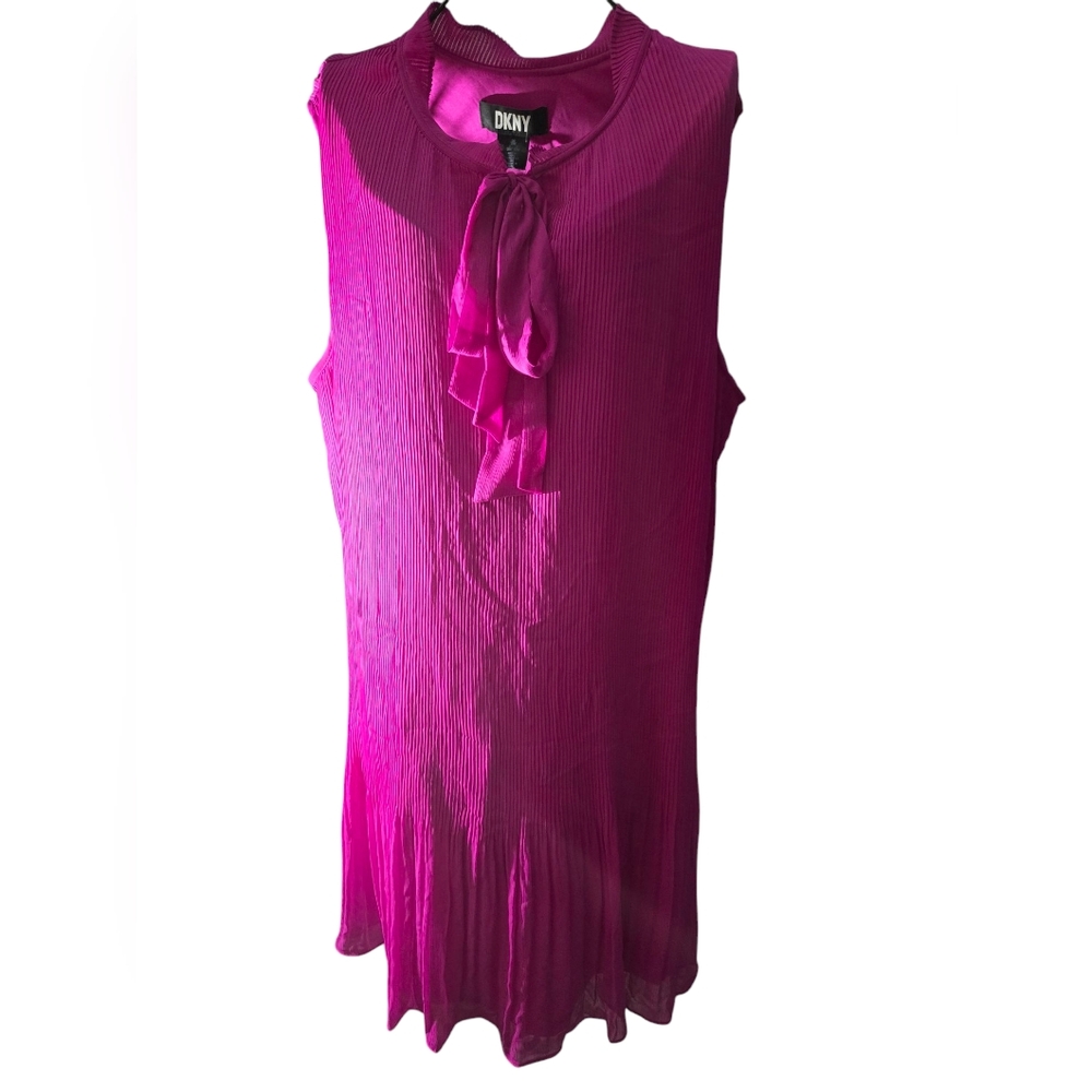 DKNY Vibrant Pink Sleeveless Mini Dress